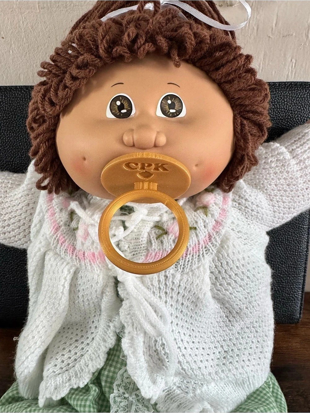 3D printed replacement pacifier for Cabbage Patch Doll- GOLD